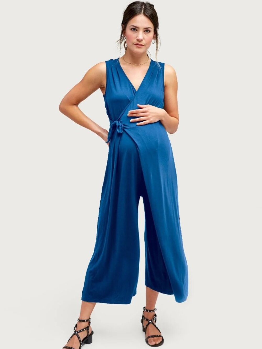 Women Nom Maternity Ines Jumpsuit sz XL black - 12 /128 $